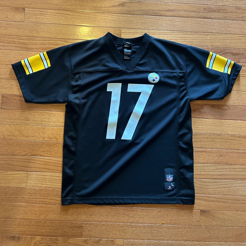 NFL Team Apparel Wallace Pittsburgh Steelers Jersey Youth Large 14-16